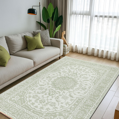 SAHIL 90 cm  X 180 cm Plastic Chatai(Rectangle, Green)