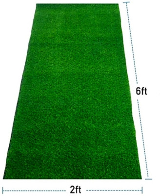 GULISTAAN Green Polypropylene Carpet(2 ft,  X 6 ft, Rectangle)