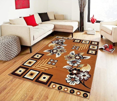 Acarpet Gold Acrylic, Polypropylene Carpet(6 cm,  X 8 cm, Rectangle)