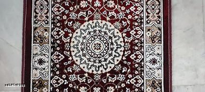 FLOORIFYCARPET 60 cm  X 180 cm Polyester Carpet(Rectangle, Maroon)