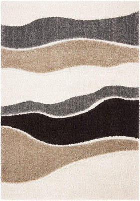 Acarpet Brown Polyester Carpet(6 ft,  X 9 ft, Rectangle)