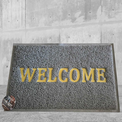 PMRSENTERPRISES Grey Rubber Carpet(40 cm,  X 60 cm, Rectangle)
