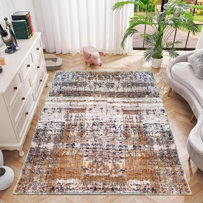 Ayancarpet Multicolor Polyester Carpet(120 cm,  X 180 cm, Rectangle)