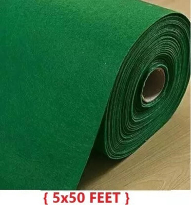 Ra handloom carpet Green Synthetic Carpet(152 cm,  X 1523 cm, Rectangle)