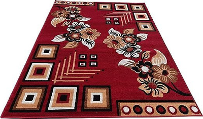 ILSACARPETS Multicolor Acrylic Carpet(6 ft,  X 8 ft, Rectangle)