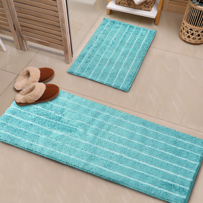 Saral Home Green Polyester Runner(40 cm,  X 110 cm, Rectangle)