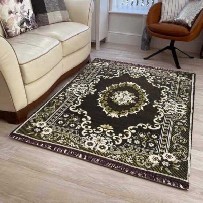 Home Desirica Brown, Multicolor Cotton Carpet(4 ft,  X 7 ft, Rectangle)