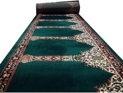 IP FASHION 120 cm  X 610 cm Polyester Runner(Rectangle, Dark Green)