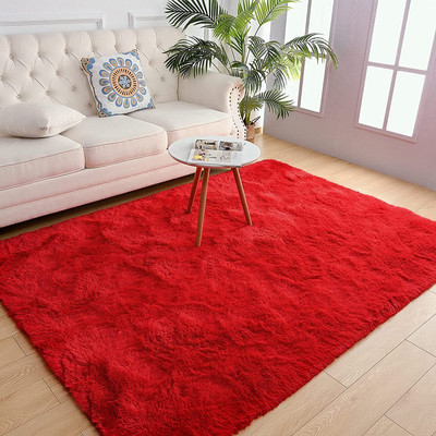 Acarpet Red Polyester Carpet(150 cm,  X 210 cm, Rectangle)