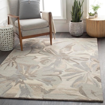 Surya Living Beige Wool Carpet(122 cm,  X 183 cm, Rectangle)