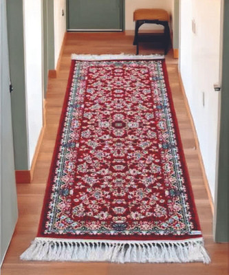 Albasir Maroon Wool Carpet(61 cm,  X 182.9 cm, Rectangle)