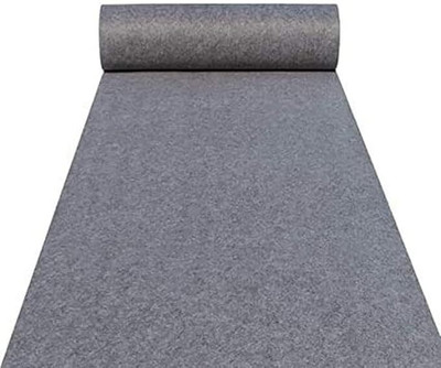 Kavi Handloom 152.4 cm  X 1066.8 cm Polyester Carpet(Rectangle, Grey)