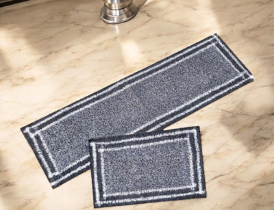 ROUSN Grey Cotton Runner(40 cm,  X 120 cm, Rectangle)