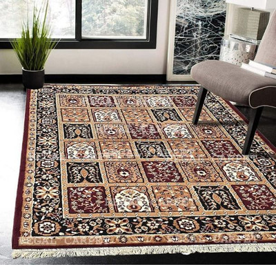 KAALENRIDE 150 cm  X 200 cm Polyester Carpet(Rectangle, Brown)