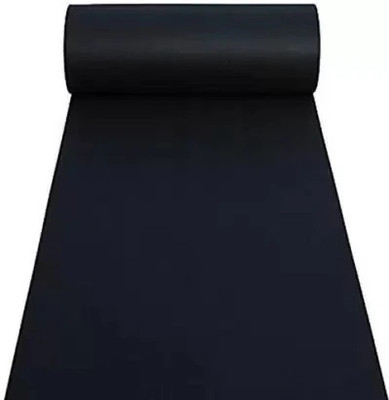 Acarpet 5 ft  X 20 ft Synthetic Carpet(Rectangle, Black)