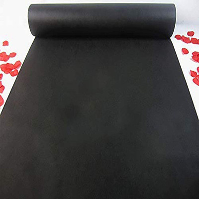HR CARPET Black Synthetic Carpet(4 ft.,  X 7 ft., Rectangle)