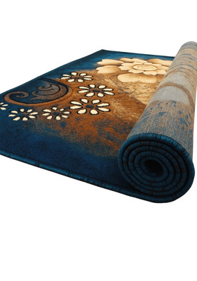 Samjeeda Handloom carpets Blue Silk Carpet(200 cm,  X 150 cm, Rectangle)