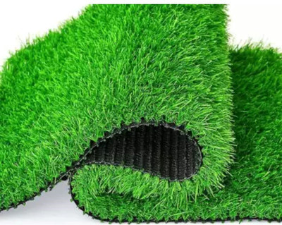 CHETANYA LOOMTEX Green Polypropylene Carpet(1 ft,  X 11 ft, Rectangle)