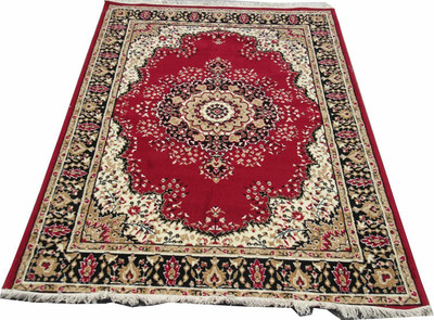 HASSANCARPETS 5 cm  X 7 cm Acrylic Carpet(Rectangle, Multicolor)