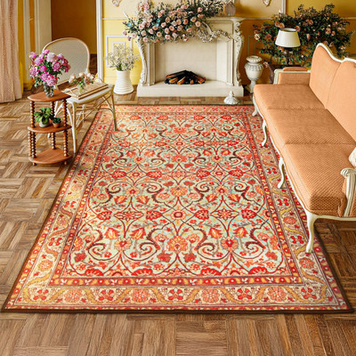 STATUS Multicolor Polyester Carpet(4 ft,  X 6 ft, Rectangle)