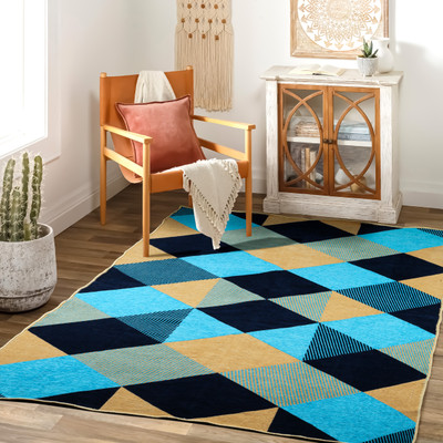 Flipkart SmartBuy Multicolor Chenille Runner(152 cm,  X 213 cm, Rectangle)