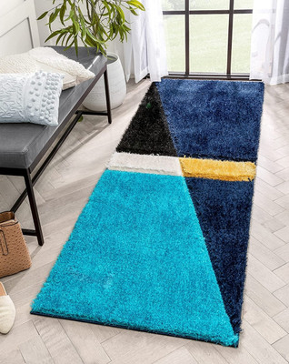 RM Handloom Multicolor Polyester Runner(60 cm,  X 120 cm, Rectangle)
