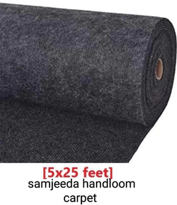 Samjeeda Handloom carpets Silver Synthetic Carpet(152 cm,  X 762 cm, Rectangle)