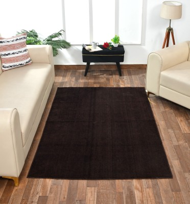 SPA Furnishing Brown Polyester Carpet(6 ft,  X 4 ft, Rectangle)