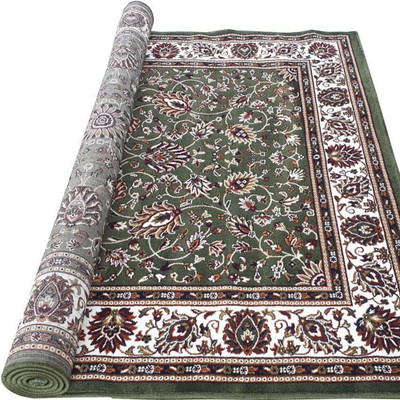 TAHNOORCARPET 180 cm  X 270 cm Silk Carpet(Rectangle, Green)