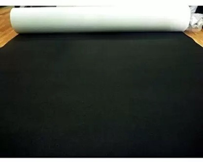 Acarpet Black Synthetic Carpet(5 ft,  X 30 ft, Rectangle)