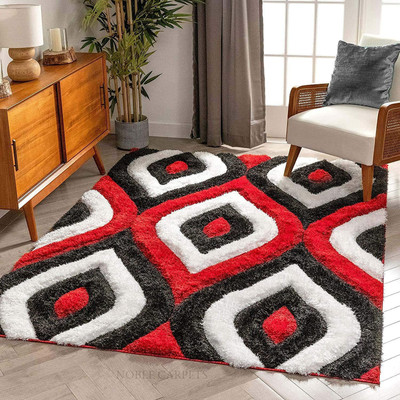 BhCarpet Multicolor Wool Area Rug(4 ft,  X 6 ft, Rectangle)
