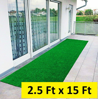 Flipkart SmartBuy Green Polypropylene Carpet(75 cm,  X 450 cm, Rectangle)