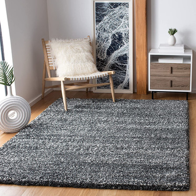 AyanCarpets Grey Polyester Carpet(6 ft,  X 9 ft, Rectangle)