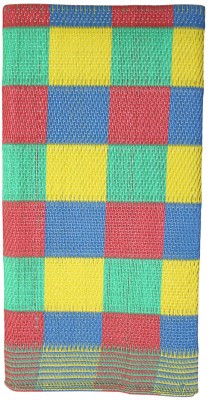 ChataiMats Multicolor Plastic Carpet(4 ft,  X 6 ft, Rectangle)