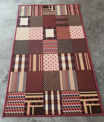 ARIBACARPET Multicolor Rubber, Polypropylene Carpet(4 ft,  X 6 ft, Rectangle)