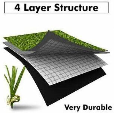 F2L Green Polypropylene Carpet(2 ft,  X 8 ft, Rectangle)