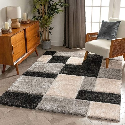 Arsla Black Polyester Area Rug(90 cm,  X 150 cm, Rectangle)