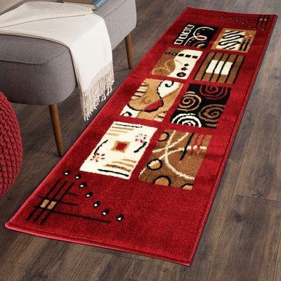 AyanCarpets Red Acrylic, Silk Carpet(2 cm,  X 140 cm, Rectangle)
