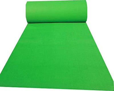 TAHNOORCARPET Light Green Acrylic Carpet(150 cm,  X 300 cm, Rectangle)