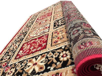 Sana Carpet Maroon Silk Carpet(152 cm,  X 210 cm, Rectangle)