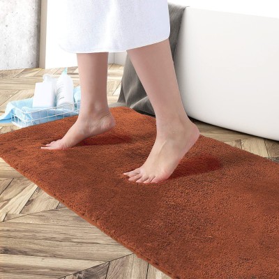 LUXE HOME INTERNATIONAL Orange Polyester Runner(2 ft,  X 5 ft, Rectangle)