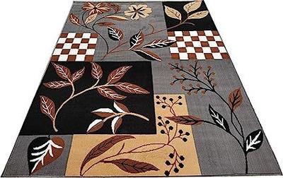 ILSACARPETS Multicolor Acrylic Carpet(6 ft,  X 8 ft, Rectangle)