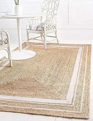 ALBY Multicolor Jute Carpet(4 cm,  X 6 cm, Rectangle)