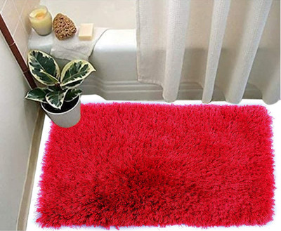 SR Handloom Red Polyester Area Rug(2 ft,  X 3 ft, Rectangle)
