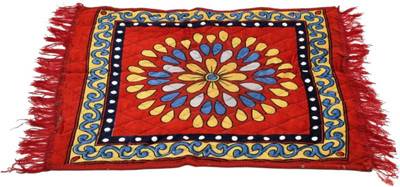 V.R.ENTERPRISES Red Velvet Carpet(60 cm,  X 60 cm, Square)