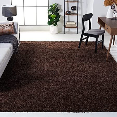 Anabia Brown Polyester Carpet(3 ft,  X 5 ft, Rectangle)