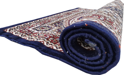 Shag Weaving Multicolor Silk Carpet(4 ft,  X 6 ft, Rectangle)