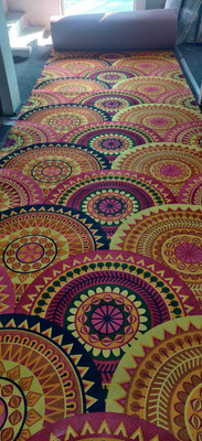 KAYNAT CARPET Multicolor Synthetic Carpet(5 cm,  X 10 cm, Rectangle)