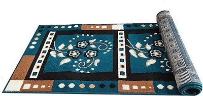 Zamarug 45 cm  X 150 cm Polypropylene Runner(Rectangle, Blue, Dark Blue)