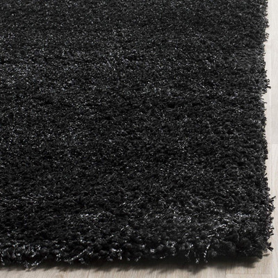 Acarpet Black Polyester Carpet(3 ft,  X 5 ft, Rectangle)